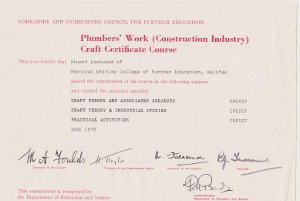 Plumbing Craft Certificate in Plumbing
